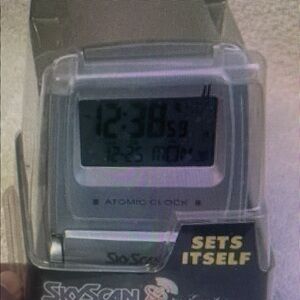 Silver Atomic Alarm Clock